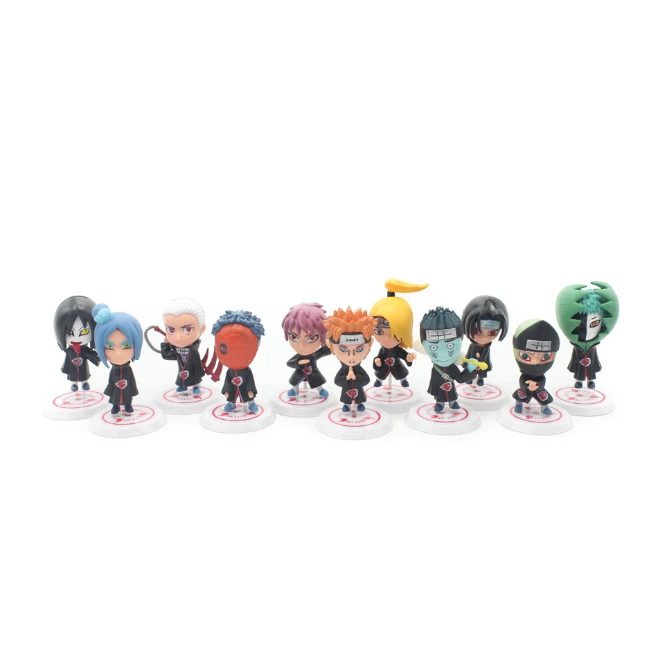 Chanycore 11 шт./компл. версия Новая фигурка Наруто набор Sasuke Sakura Uchiha Madara Orochimaru ПВХ