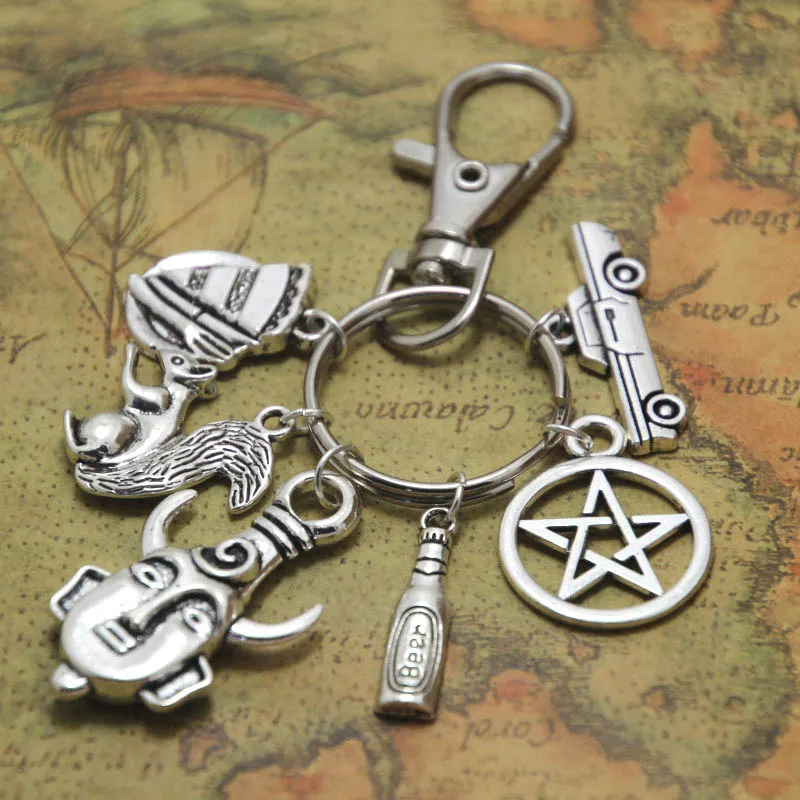 12 шт сверхъестественных Вдохновленный брелок или зажим для сумки Дин Сэм