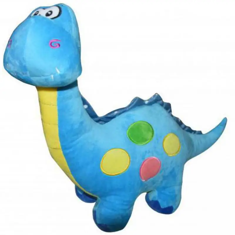 Мультяшный динозавр большой размер 50 см 3 цвета плюшевый дракон мягкое животное