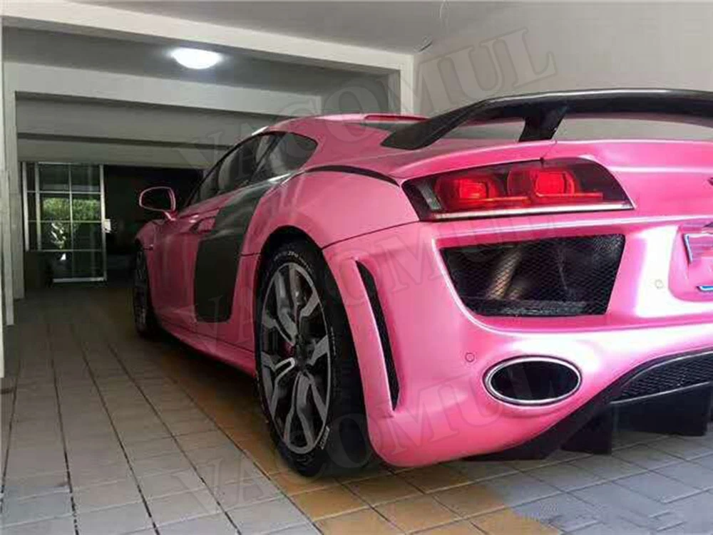 Для стиля R8 GT искусственное углеродное волокно для Audi V8 V10 2007 2016 автостайлинг