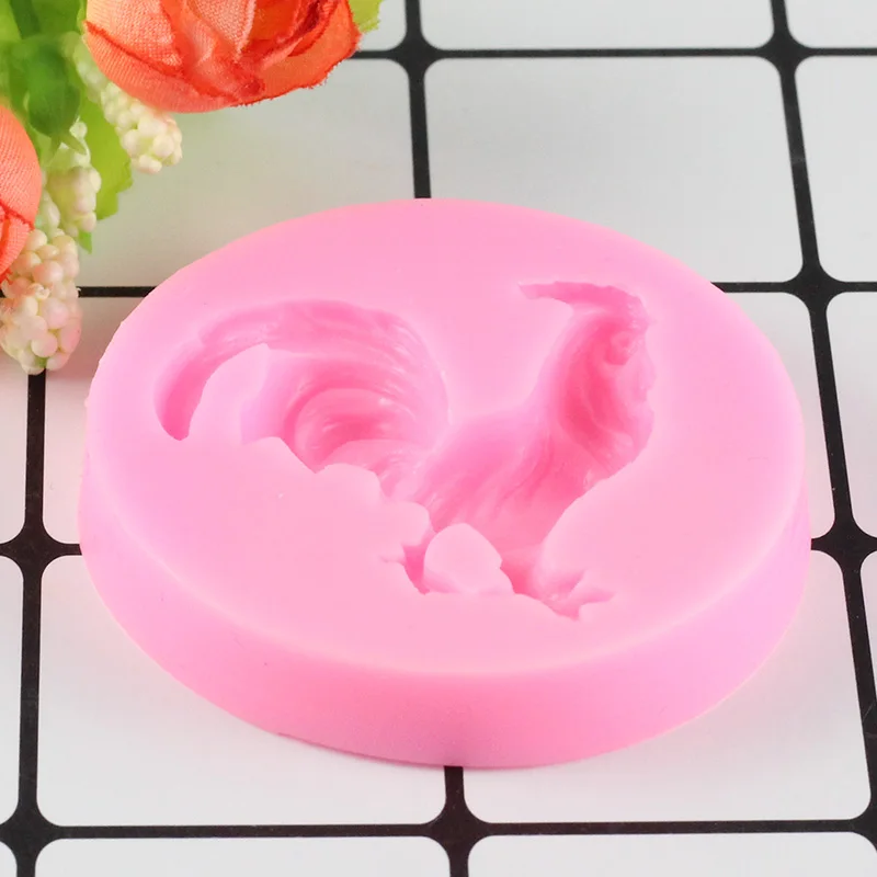 Петух курица форма помадка силиконовая формы для полимерной глины Сахарная