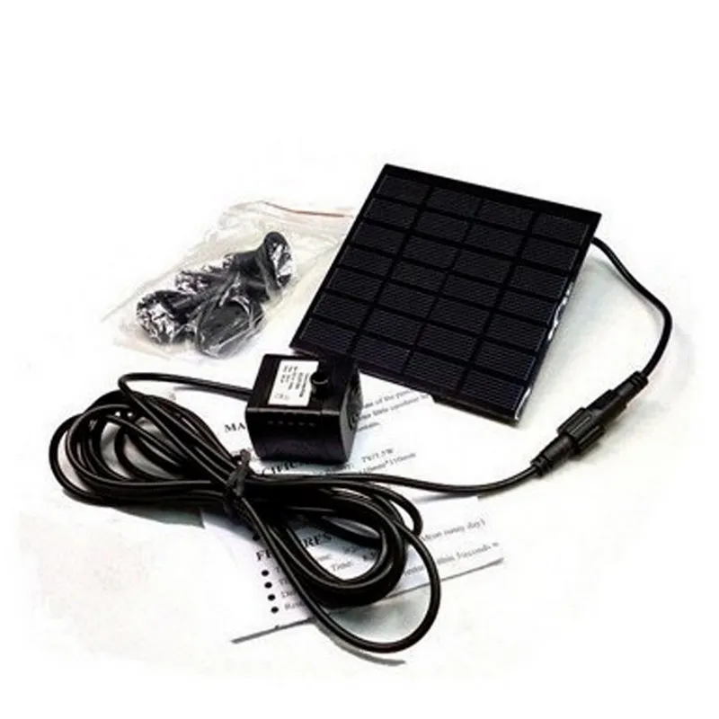 180л/ч бесщеточный DC Солнечный водяной насос комплект панели питания фонтан