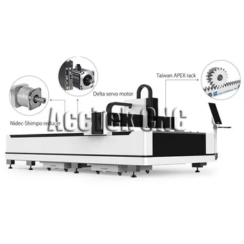 Тяжелая промышленность AKJ1530F 500 w машина для лазерной резки металлических волокон