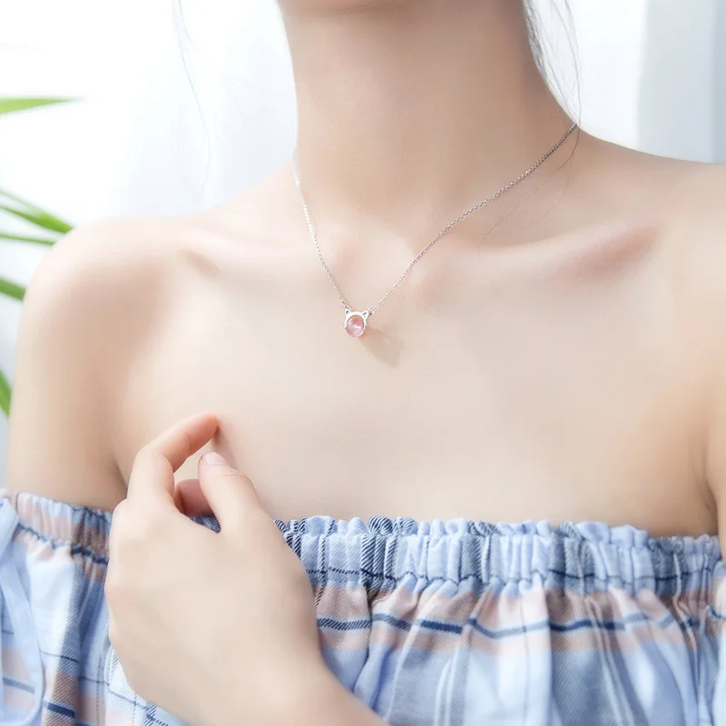 Подлинная Подвеска из стерлингового серебра 925 пробы ожерелье для женщин