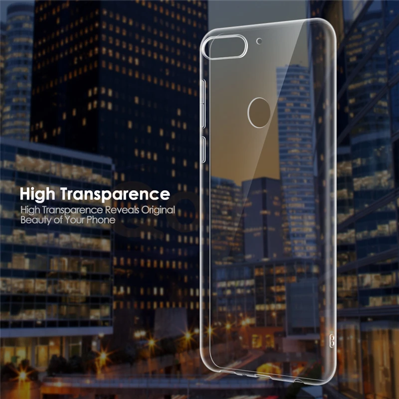 Qosea Телефон чехол для Huawei Honor 7C прозрачный тонкий мягкий Силиконовый ТПУ Защитная