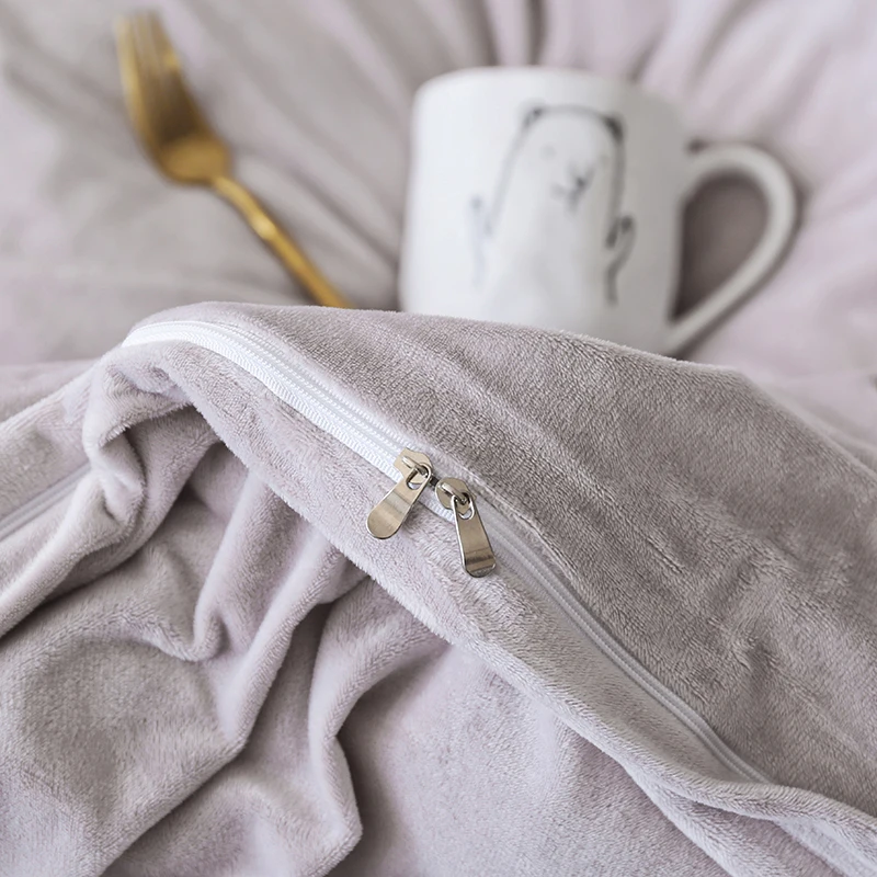 

2018 new Crystal velvet Luxury Bedding Set Soft Bedclothes Duvet/Quilt Cover Bed Linen sheet set 4 Pieces Bedding Sets