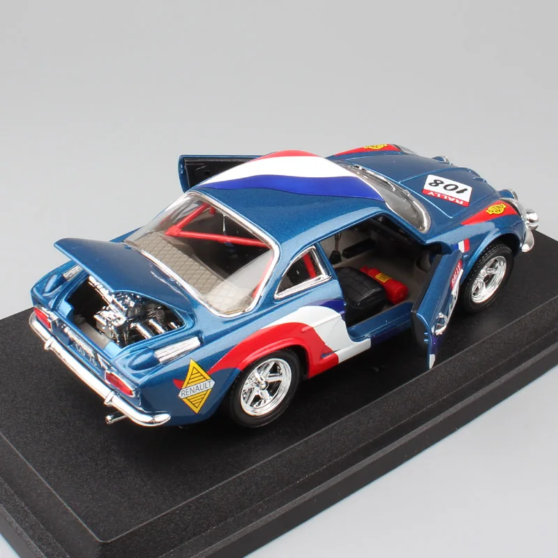 1:24 Масштаб RENAULT Alpine A110 1600 S ралли Гоночная машина № 108 литье wrc модели и автомобили авто автомобили игрушки реплики для детей