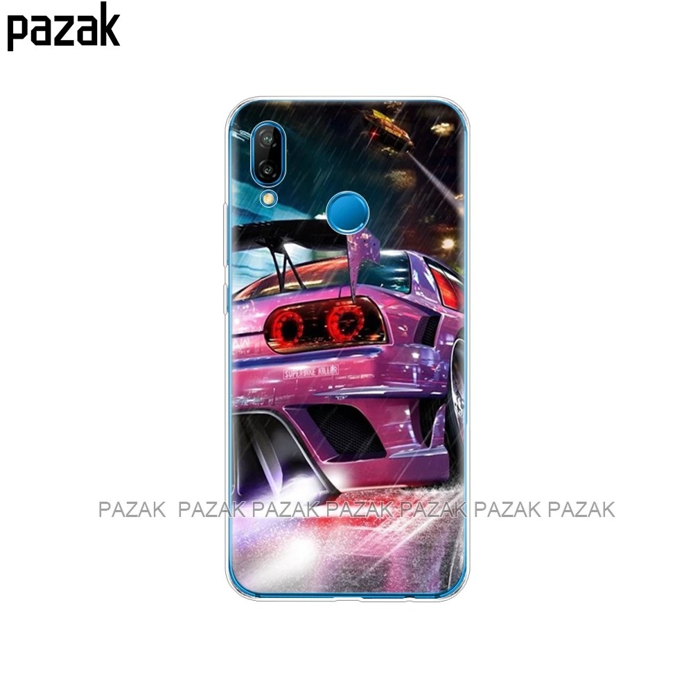 61492 Силиконовый чехол для huawei P20 P8 P9 P10 Lite Plus Pro P Smart чехол для телефона бампер Защитная сумка краска крутой спортивный дизайн автомобиля - Цвет: 61492
