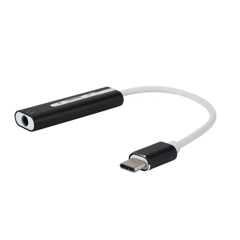 Звуковая карта Ouhaobin внешняя звуковая USB C Type адаптер с Aux 3 5 мм стерео td1220 Прямая