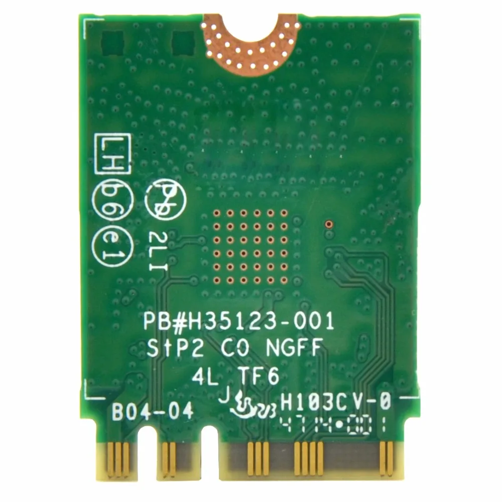 Двухдиапазонный беспроводной-AC 3165AC 3165 433 Мбит/с 802.11ac M2 NGFF мини PCI-E WiFi адаптер WLAN карта+ Bluetooth 4,0 для Intel 3165NGW