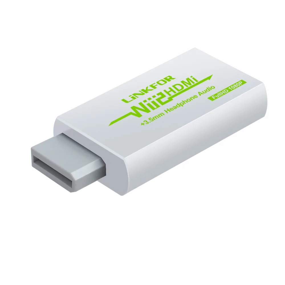 ESYNiC wii HDMI конвертер сигнал на 720p & 1080p 2HDMI 3 5 мм аудио адаптер подходит DVI для nintendo