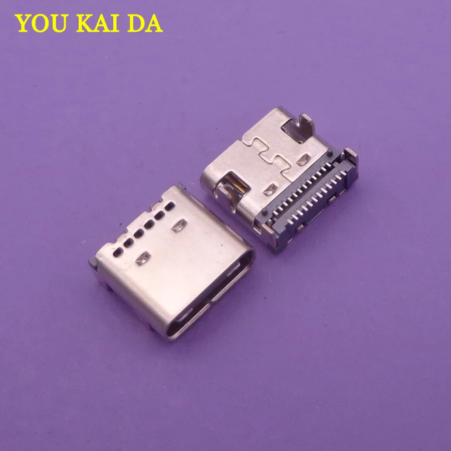 

20pcs/lot 24 pin Type C USB Female Jack replacement repair micro USB Power jack socket Connector Charge charging Dock port Plug