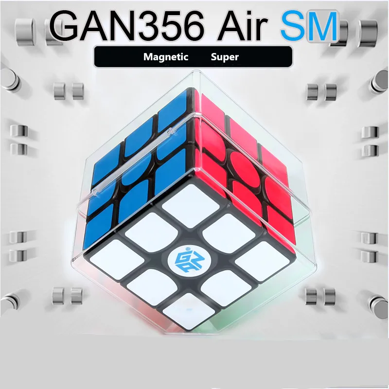 GAN356 Air SM Кубик Рубика для профессионалов 3x3x3 356Air Magenetic Скорость Cube Черный версия