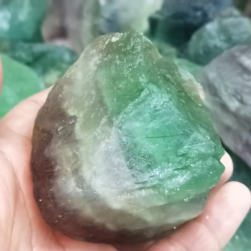 300 700 г натуральный цветной флюорит сырой драгоценный камень Кварцевый