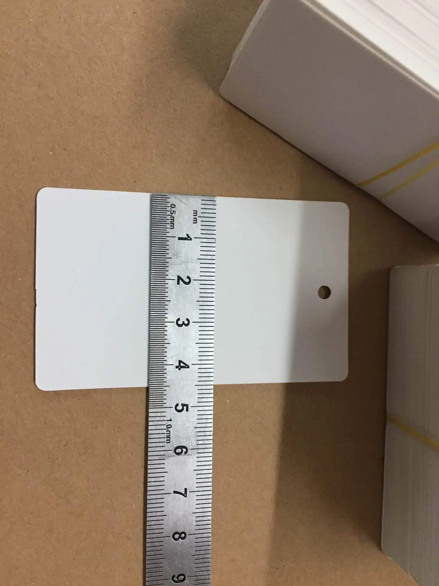 200 pieces Wholesale 300g copper plate universal clothing tag custom certificate elevator card blank . | Дом и сад