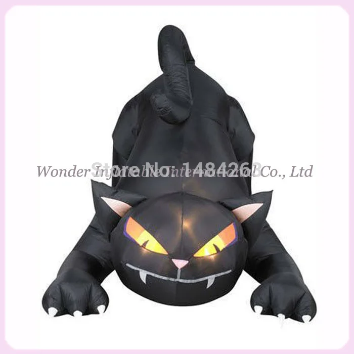 Хорошее качество длина 10 футов надувная кошка для Хэллоуина уличное