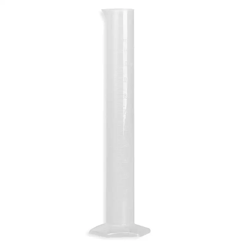 

100ml Translucent Plastic Laboratory Cylinder Graduated Measuring Cylinder Tools for Chemistry Laboratory Test School Supplies