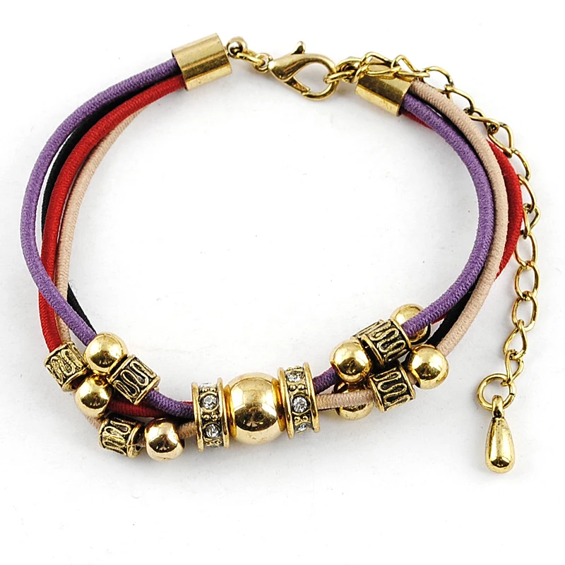 Thread Bracelet European and American Fashion Jewelry Wholesale Fashion Elastic Rope Bracelet
