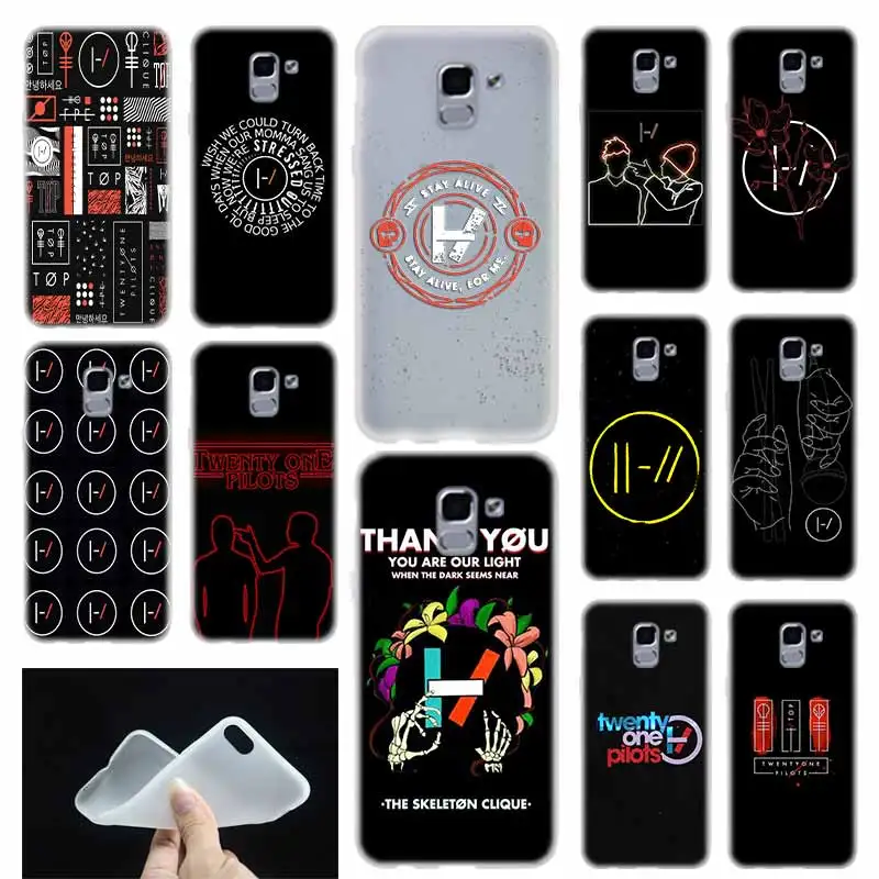 Чехол для телефона мягкий чехол Samsung Galaxy J6 J8 J3 J5 J7 J4 Plus 2018 2016 2017 EU Prime Pro Ace Twenty One Pilots