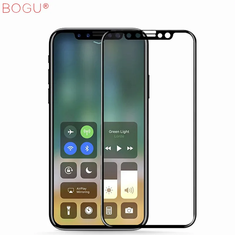 5D Round Curved Edge Tempered Glass For iPhoneX Full Cover Protective Premium Screen Protector Film | Мобильные телефоны и