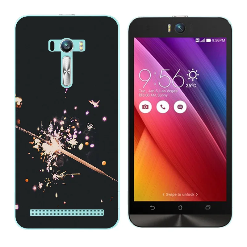 Для Asus ZenFone Selfie ZD551KL Ультратонкий чехол с треугольным принтом Мягкий ТПУ для сумки