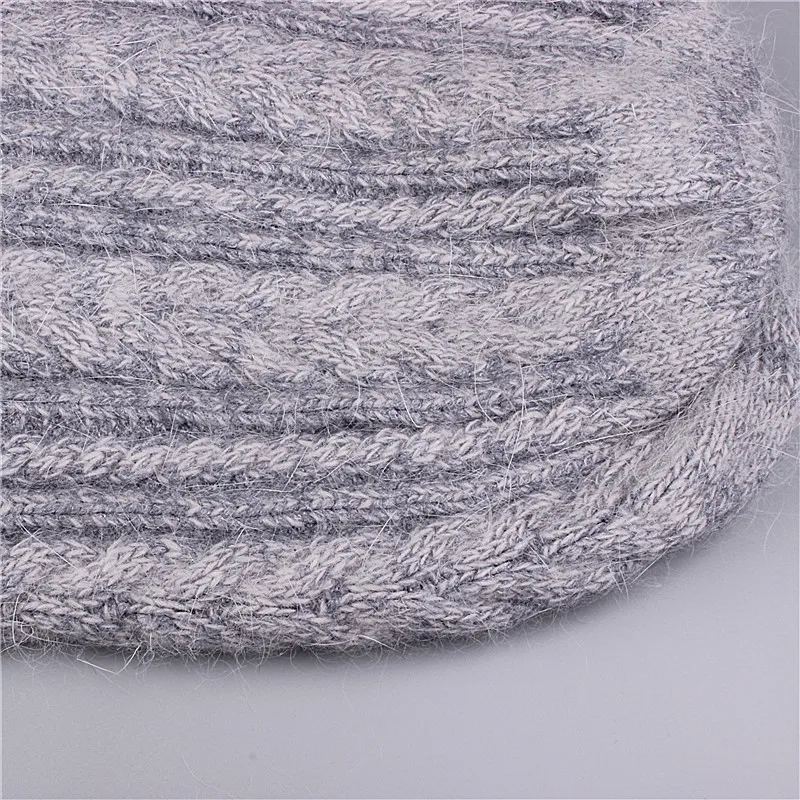 Шапка Xthree с кроличьим мехом мужская и женская зимняя шапка|beanie hats for women|fur beanie