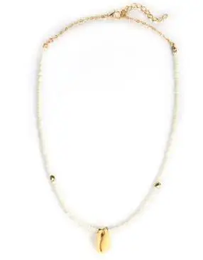 Bohemian Green Rhinestone Shell Pendant Necklace for Women Girl Geometric Charming Choker Necklaces Party Jewelry | Украшения и