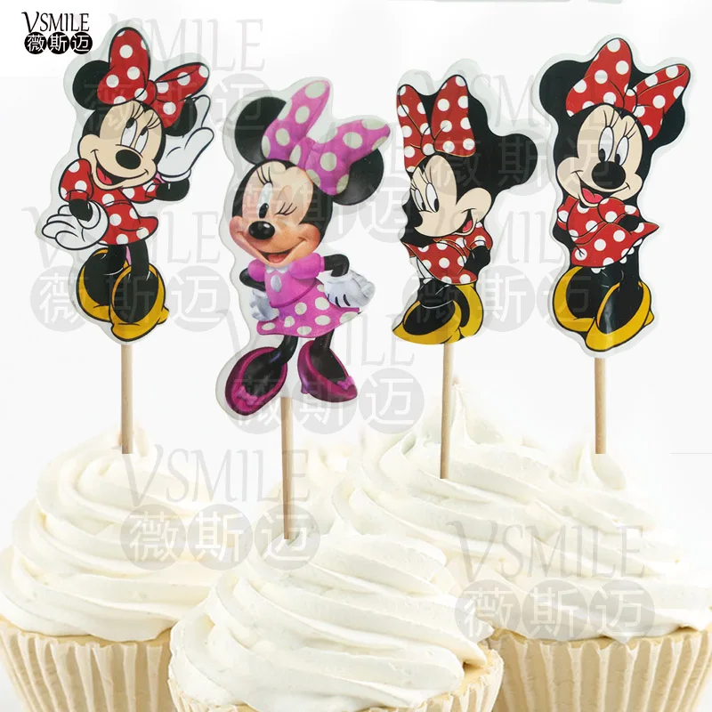 72 шт классные Минни Микки товары для тематической вечеринки &quotмышь&quot кекс