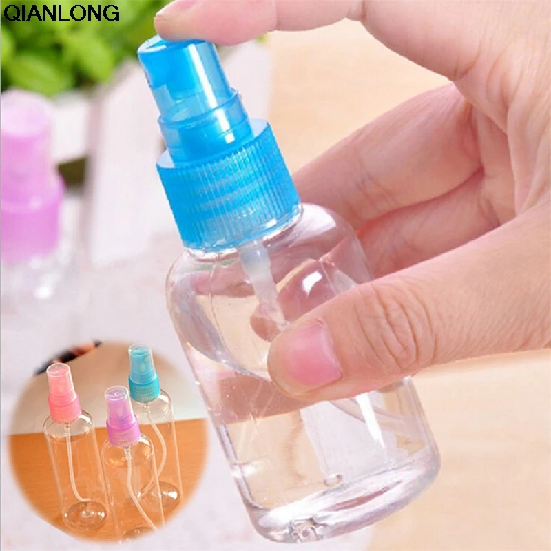 1 x30/50/ 100ml Travel Transparent Small Empty Plastic Perfume Atomizer Spray Bottle Color send randomly
