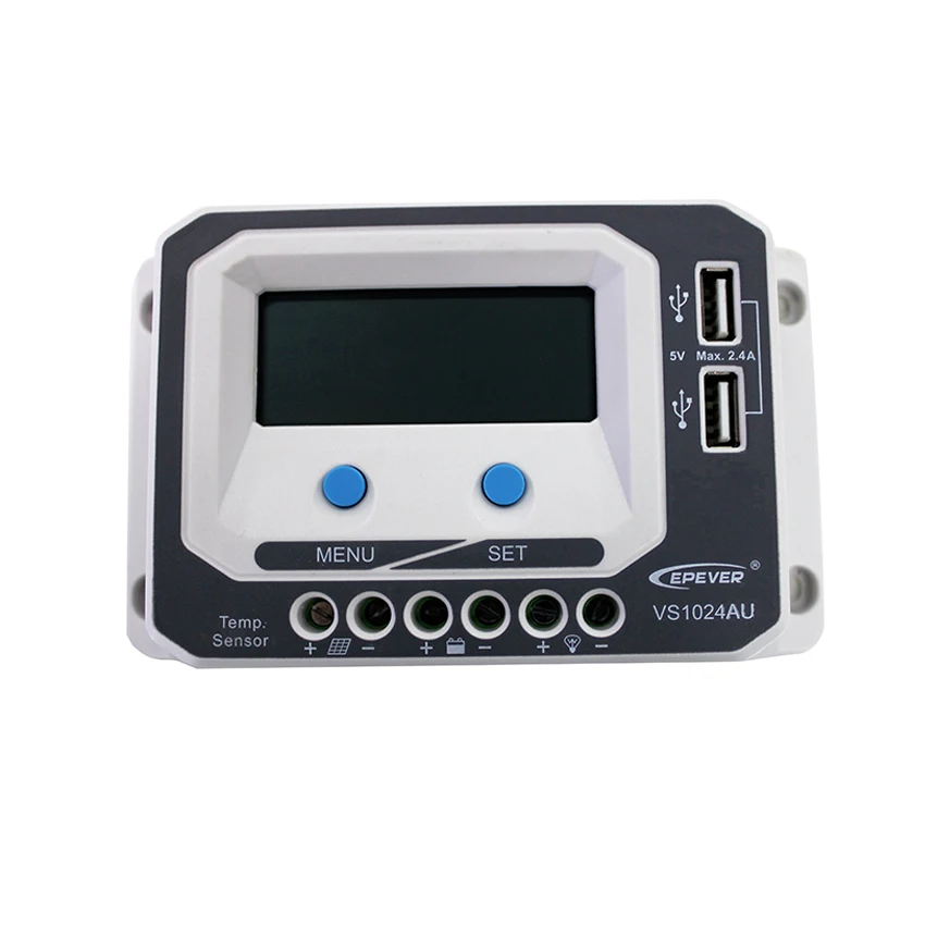1 шт. x VS1024AU 10A 12В 24В EPSolar PWM Viewstar комплект солнечной системы контроллеры ЖК дисплей