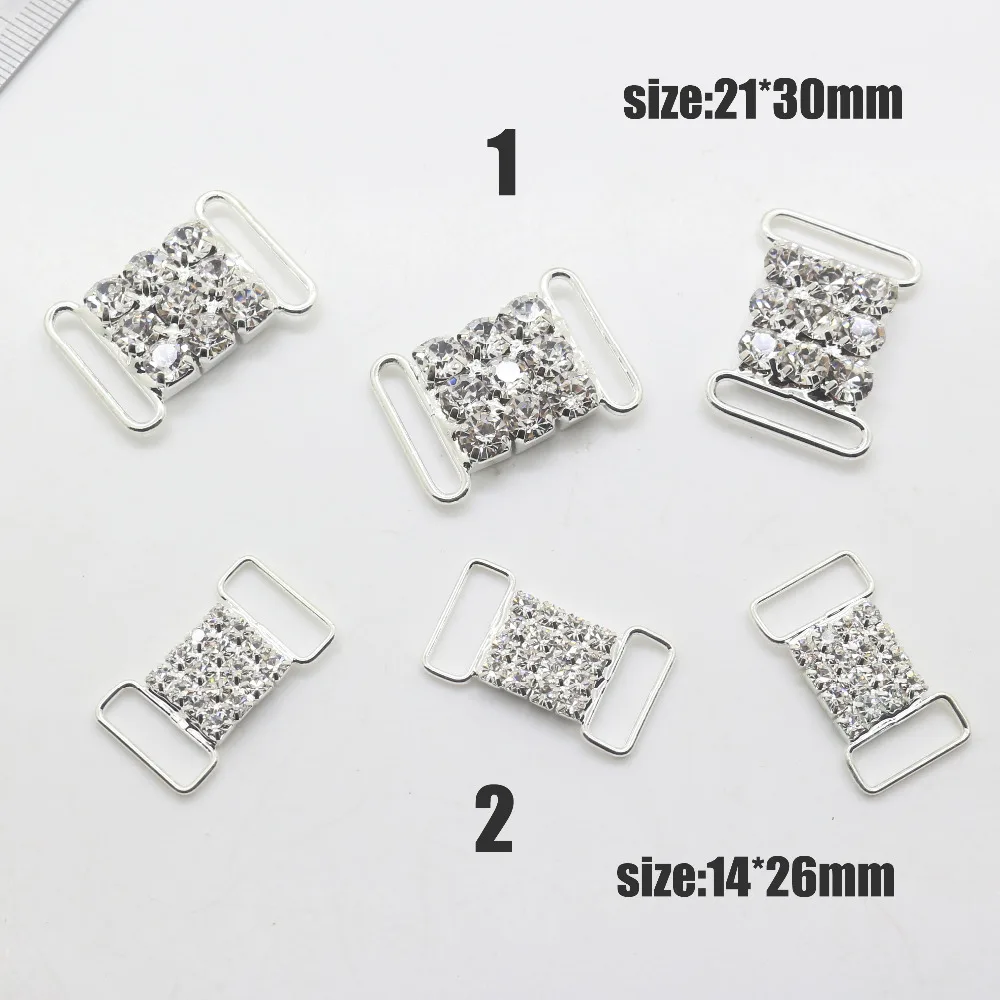 10 шт 2 вида стилей смешать оптом прозрачные пряжки с кристаллами горный хрусталь