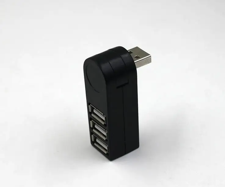 Горячая продажа 3 порта концентратор USB 2 0 Мини Поворотный сплиттер адаптер для ПК