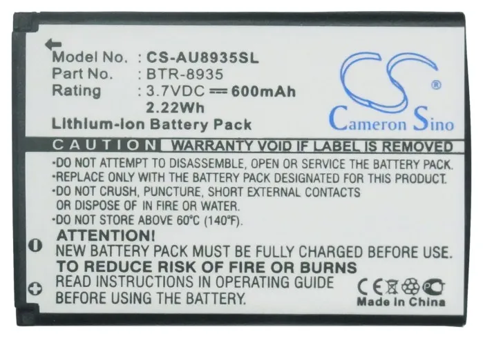 Cameron Sino Высокое качество 600mAh батарея BTR 8935 Для Audiovox CDM Mini|cameron sino|battery forbatteries batteries |