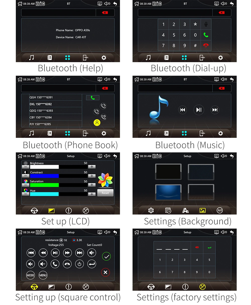 Фото 7 дюймов сенсорный экран Bluetooth стерео MP5 FM радио TF/USB/AUX-in аудио плеер Видео с USB 7 дюймов сенсорный экран Bluetooth стерео MP5 FM радио TF/USB/AUX-in аудио плеер Видео с USB