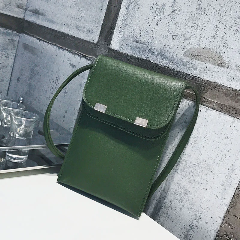 Сумка-мессенджер из искусственной кожи летняя мягкой для мобильного телефона |