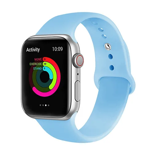 Light Blue Ремешок для часов apple Watch 5 4 3 band - Цвет ремешка: Light Blue