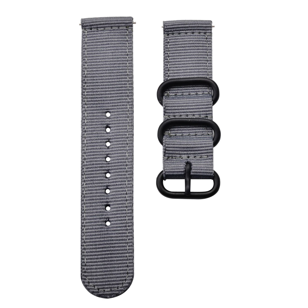 18 мм 20 мм 22 мм 24 мм нейлоновый ремешок для часов Amazfit Bip Amazfit Stratos Quick Release для Garmin Vivoactive3 Huawi Watch GT
