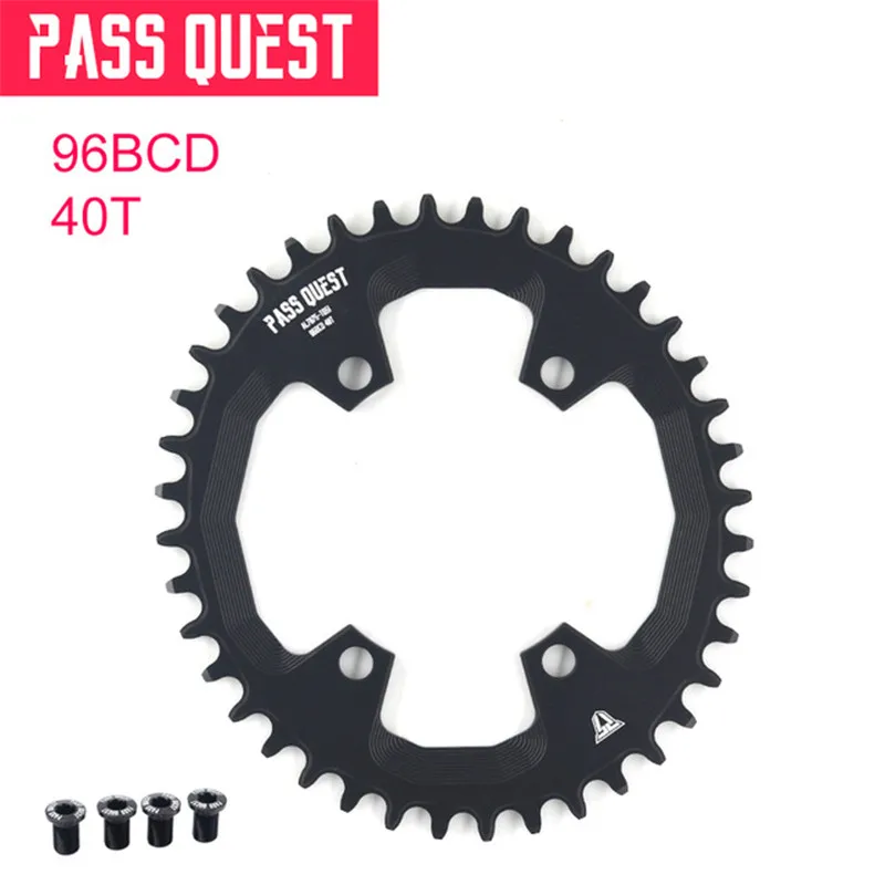 Pass Quest овальная Звездочка 96BCD MTB узкая широкая цепь из колец цепь велосипедная Звездочка 32/34/36/38/40/42T для deore xt M7000 M8000 M9000 диаметра окружности болтов - Цвет: 96BCD oval 40T