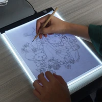 led lighted drawing board painting canvas a4 table tablet light pad sketch book blank canvas for acrylic watercolor paint gift