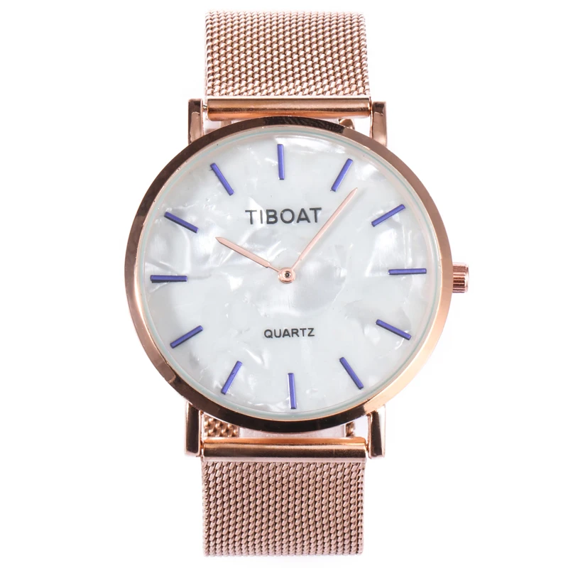 TIBOAT, супер тонкие, серебристые, сетчатые, нержавеющая сталь, часы для женщин, лучший бренд, Роскошные, повседневные часы, женские наручные часы, Relogio Feminino