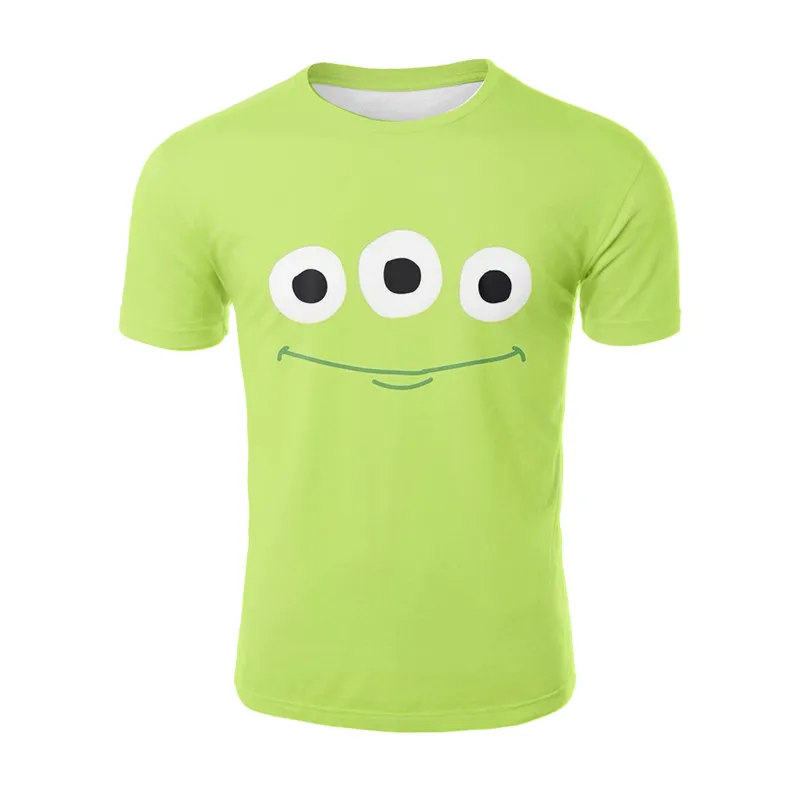 YELITE Toy Story Cute Alien Art 3D t shirt Men tshirt Summer Anime T-Shirt Short Sleeve Tees O-neck Tops Drop Ship | Мужская одежда