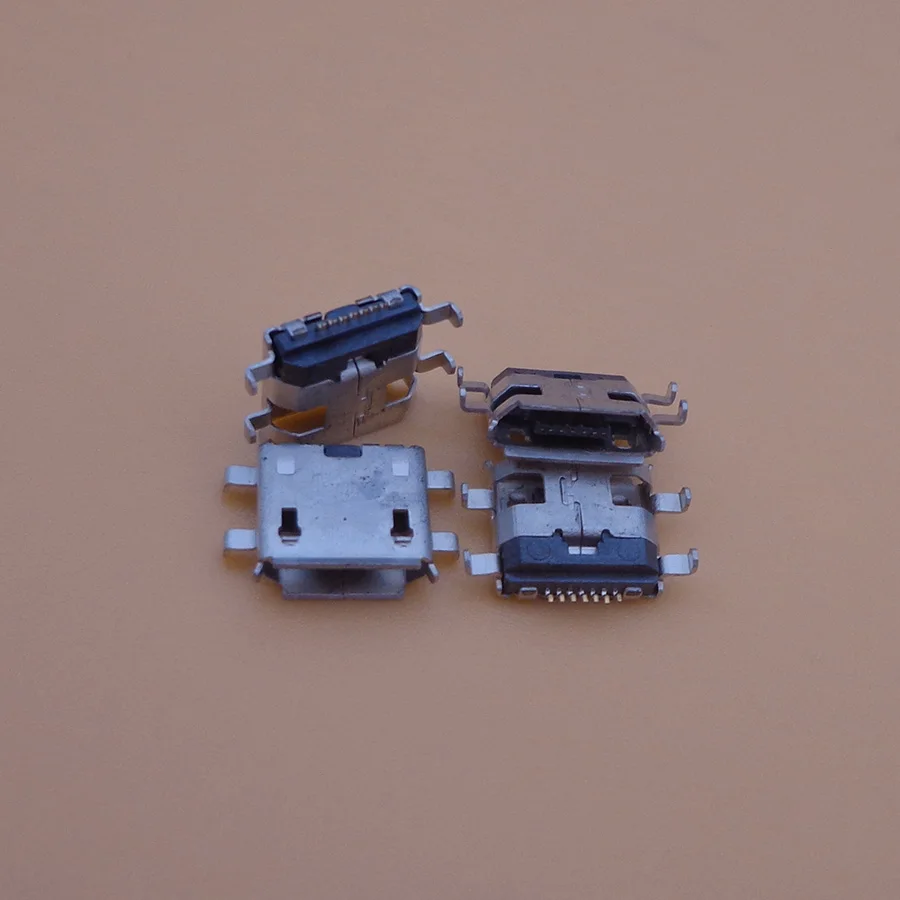5-100 шт 7Pin длинные шпильки с краем Crul порт для зарядки гнездо Micro USB разъем 4 фута