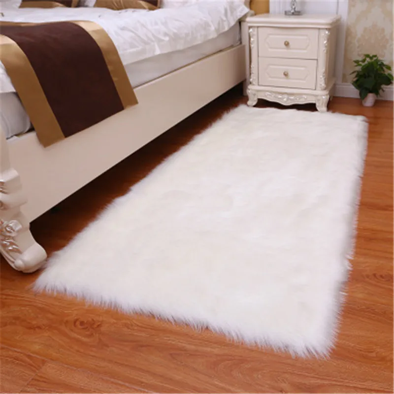 Высококачественный белый плюшевый ковер толстая овечья кожа детское одеяло для