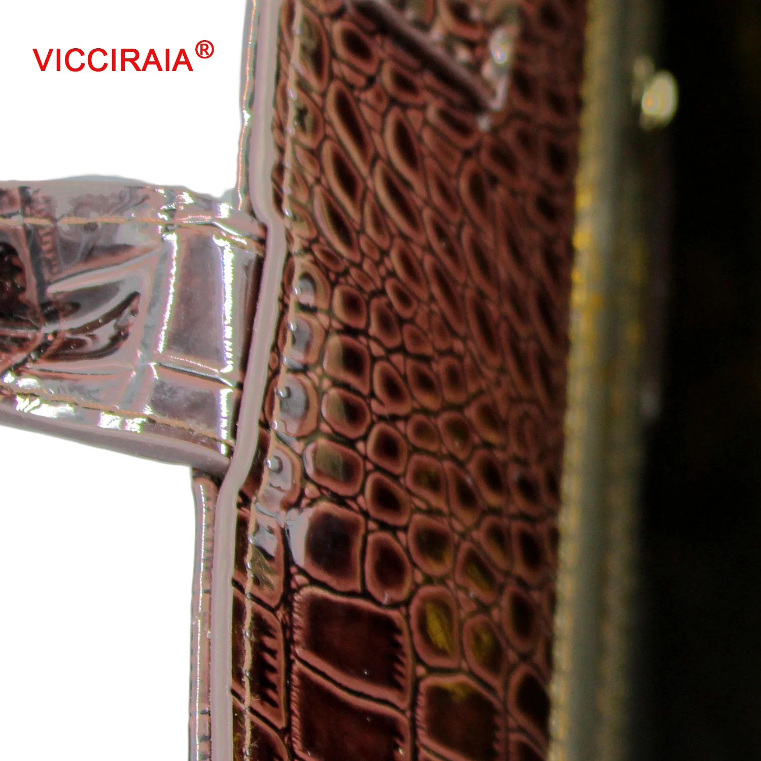 VICCIRAIA Новый Роскошный Искусственная Кожа Сумка Женщин Гладкой Кофе PU Крокодил