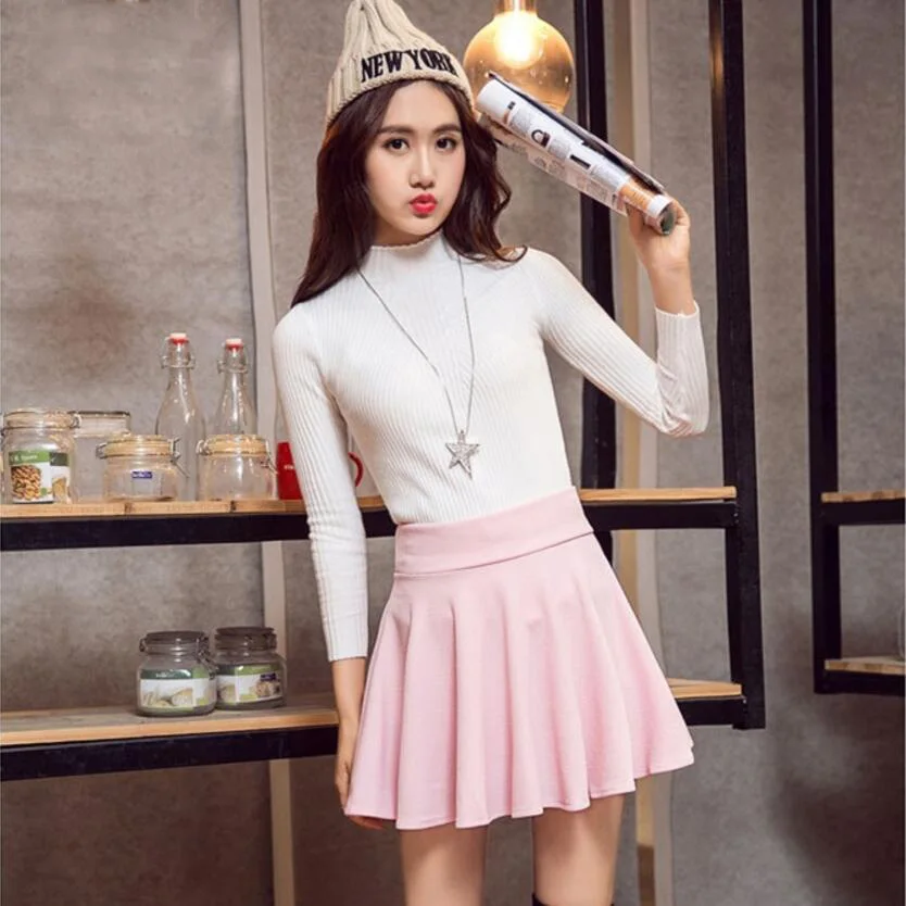 2018 летние модные Свободные юбка Женщины Большие размеры Высокая талия