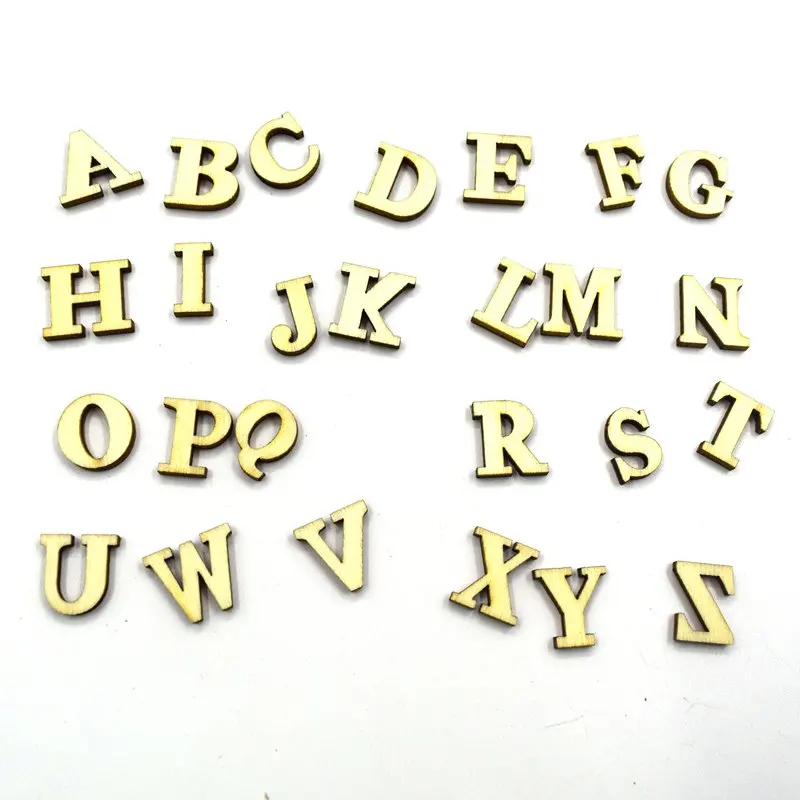 100 шт. цифры деревянные милые буквы алфавита украшения Scrabble Скрапбукинг