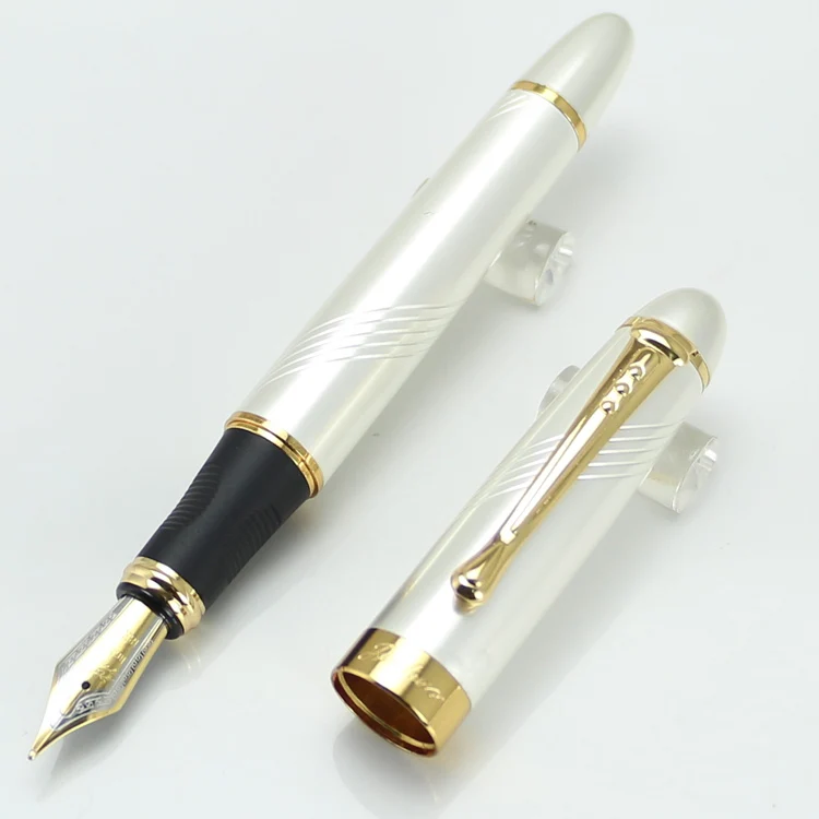 JINHAO X450 перьевая ручка, цвета: розовый, голубой, фиолетовый, мм, 22 цвета на выбор, оптовые продажи, Iraurita Золотой ручки с зажимом caneta Бизнес ручка для письма 18 КГП чернильная ручка NIB