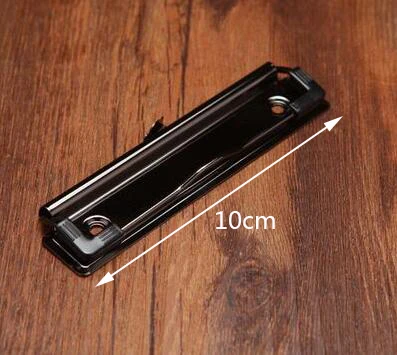 black 10cm DIY меню журнал 10 мм/12 мм металлическая доска клип. Аксессуары для печатных досок - Цвет: black 10cm