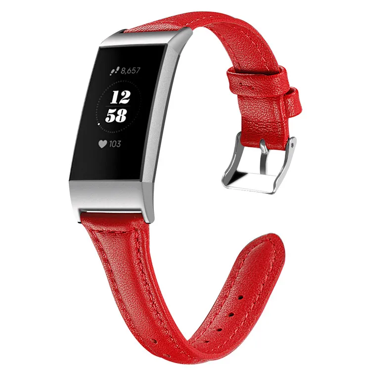 Новое поступление ремешок из натуральной кожи для часов Fitbit Charge 3 модные умные
