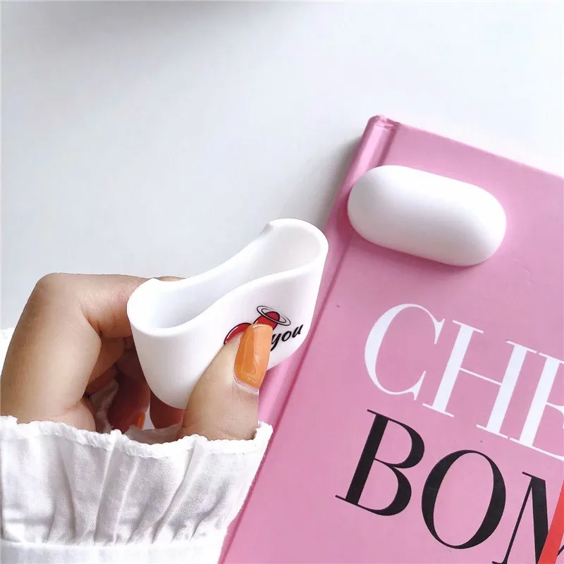 Мягкие силиконовые сумки для Airpods панда слон Единорог кошка Фламинго любовь сердце сексуальные губы чехол для Apple Earpods беспроводные наушники